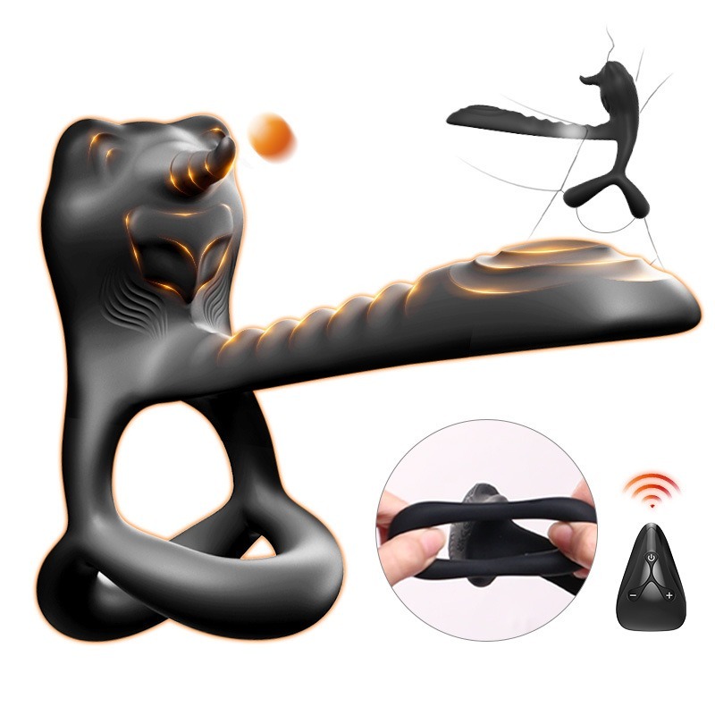 无线遥控震动锁精环男用防射延时环美国成人用品批 发零售电话9294108588纽约羞羞情趣用品商