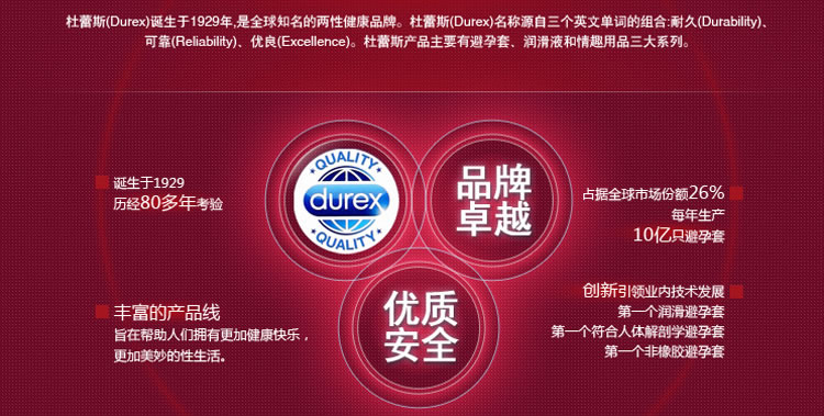 【新包装】杜蕾斯 魔法装情趣系列避孕套 18只