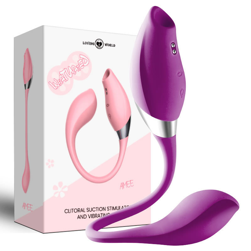 爱世界 豆豆悦缠绵吮吸 双头震动器