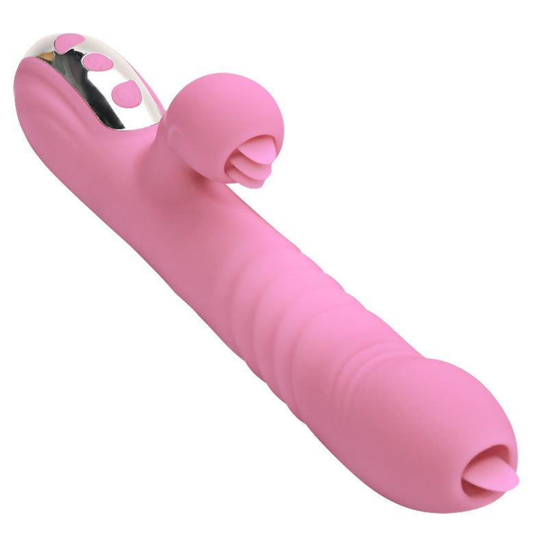 愉悦 双舔双震 四舌嗨爽多功能震动棒