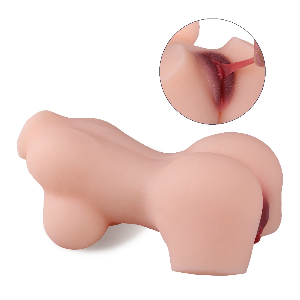 BJDOLL布吉岛男性安慰器清纯妹妹双穴成入用品半身可插入真人倒模情趣用品