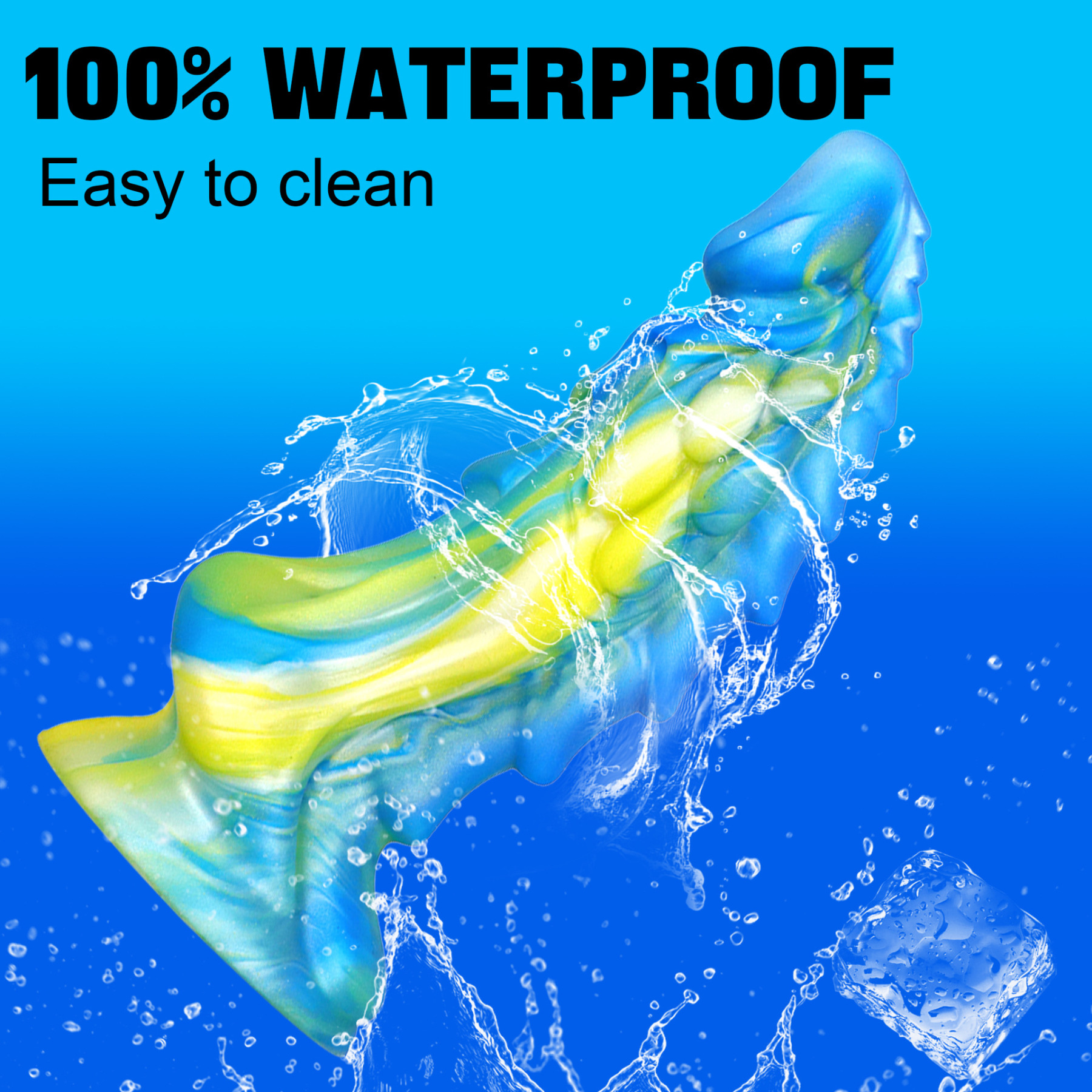 翘佳人 新款混色液态硅胶大阳具仿真异形后庭肛塞假阴茎女性用品