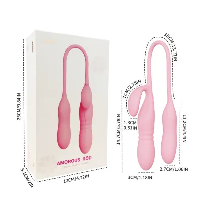 夜樱伸缩震动棒女用自慰器情趣用品挑逗双震棒女成人情趣用品