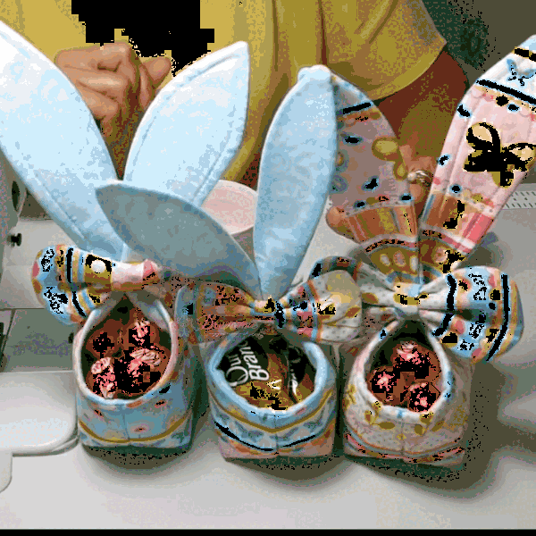 Bunny Ear Basket Sewing Acrylic Cutout Template Set [With Instructions]