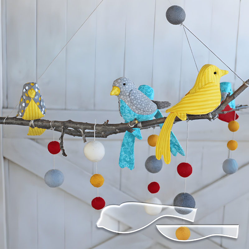 Bird Sewing Pattern Ruler Set - With Instructions