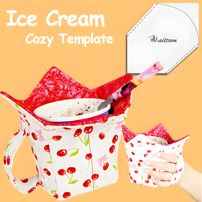 Ice Cream Cozy Acrylic Cutout Template [With Instructions]