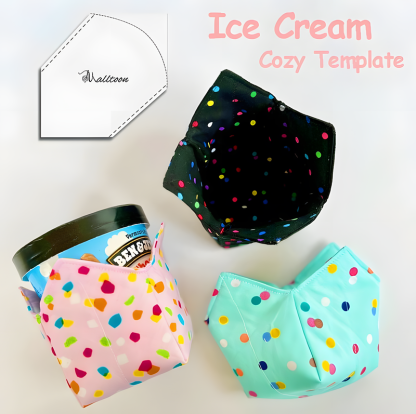 Ice Cream Cozy Acrylic Cutout Template [With Instructions]