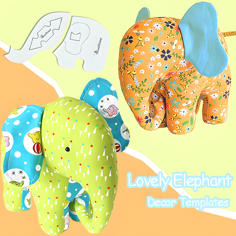 Lovely Elephant Decor Acrylic Cutout Template [With Instructions]
