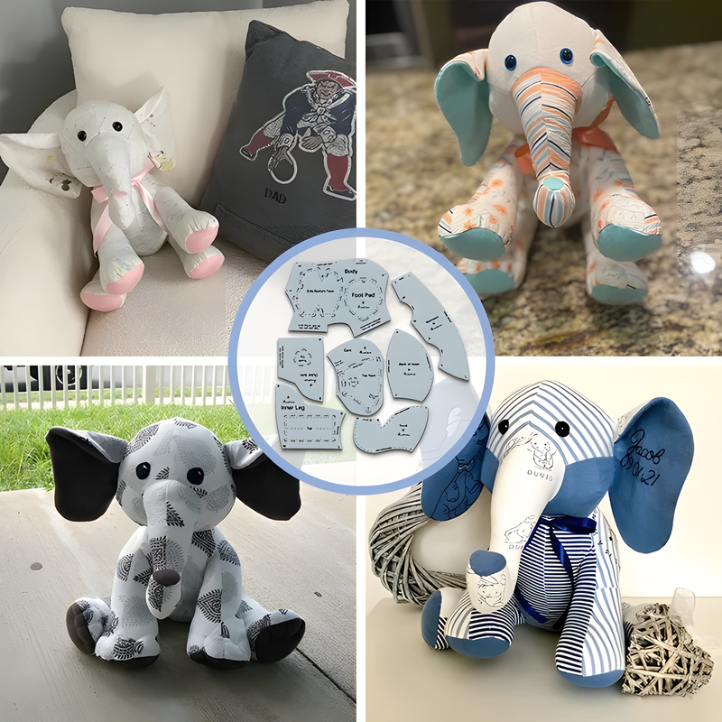Memory Elephant Acrylic Cutout Template [With Instructions]