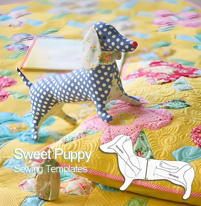 Sweet Puppy Sewing Acrylic Cutout Template [With Instructions]