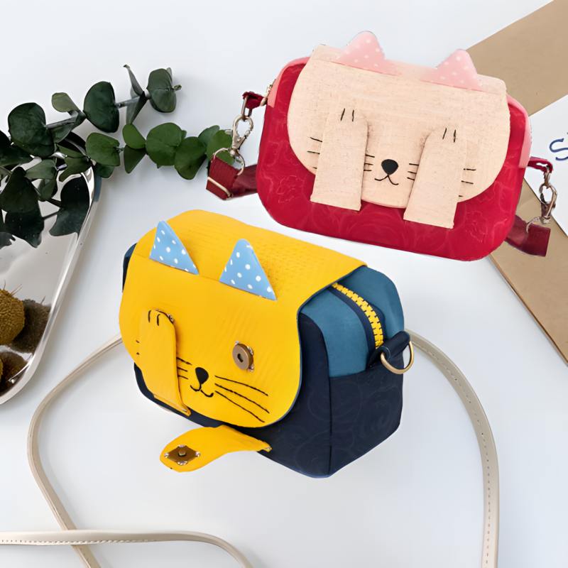 DIY Cute Cat Crossbody Bag-Templates +With Instructions