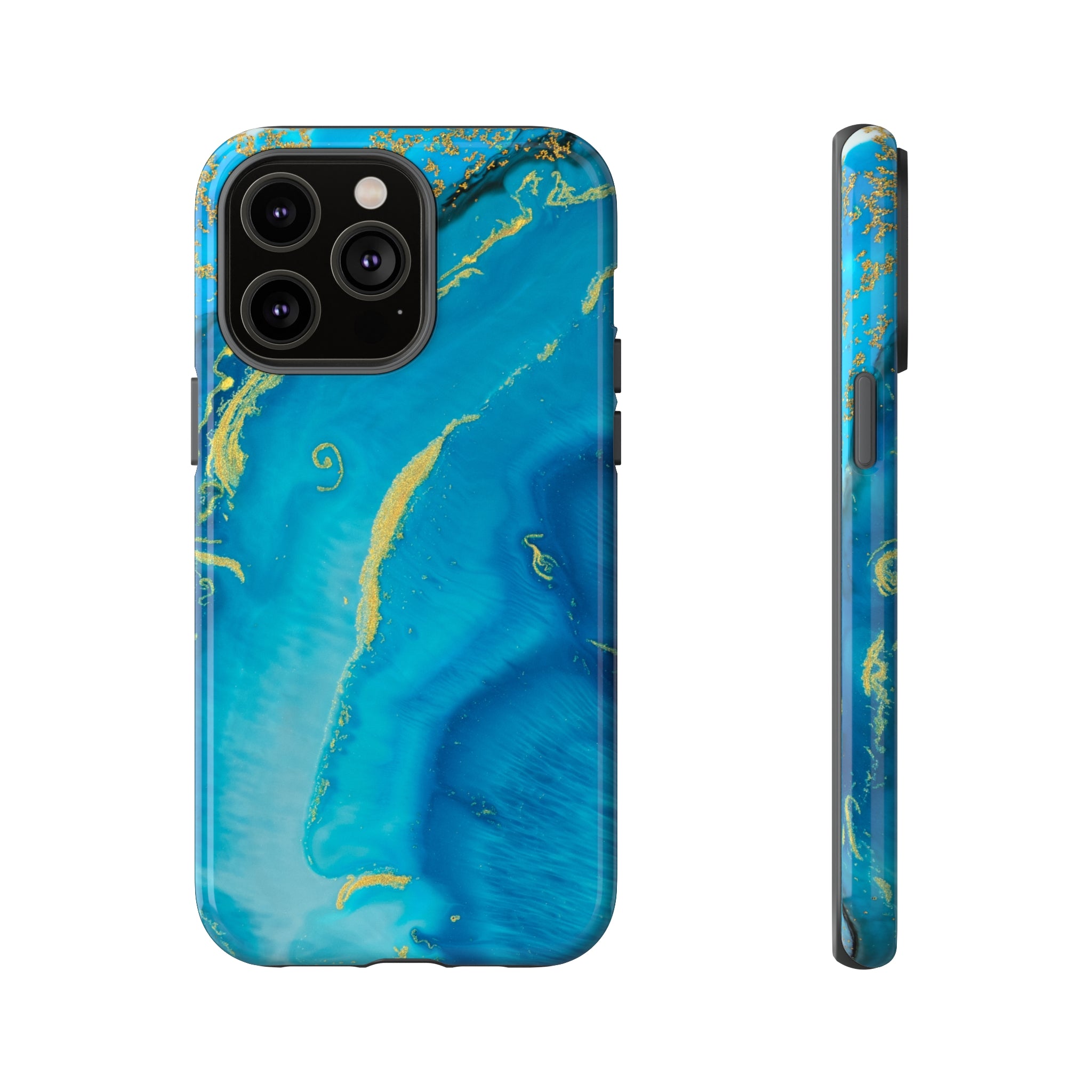 Blue Watercolor iPhone Case (Protective)