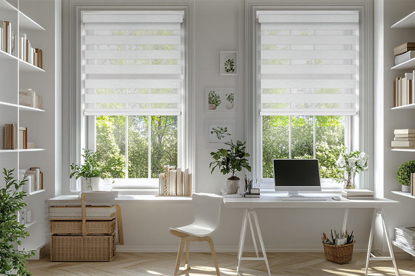 採光トリプルハニカム ピュアホワイト Cellular Shades コードレス遮光