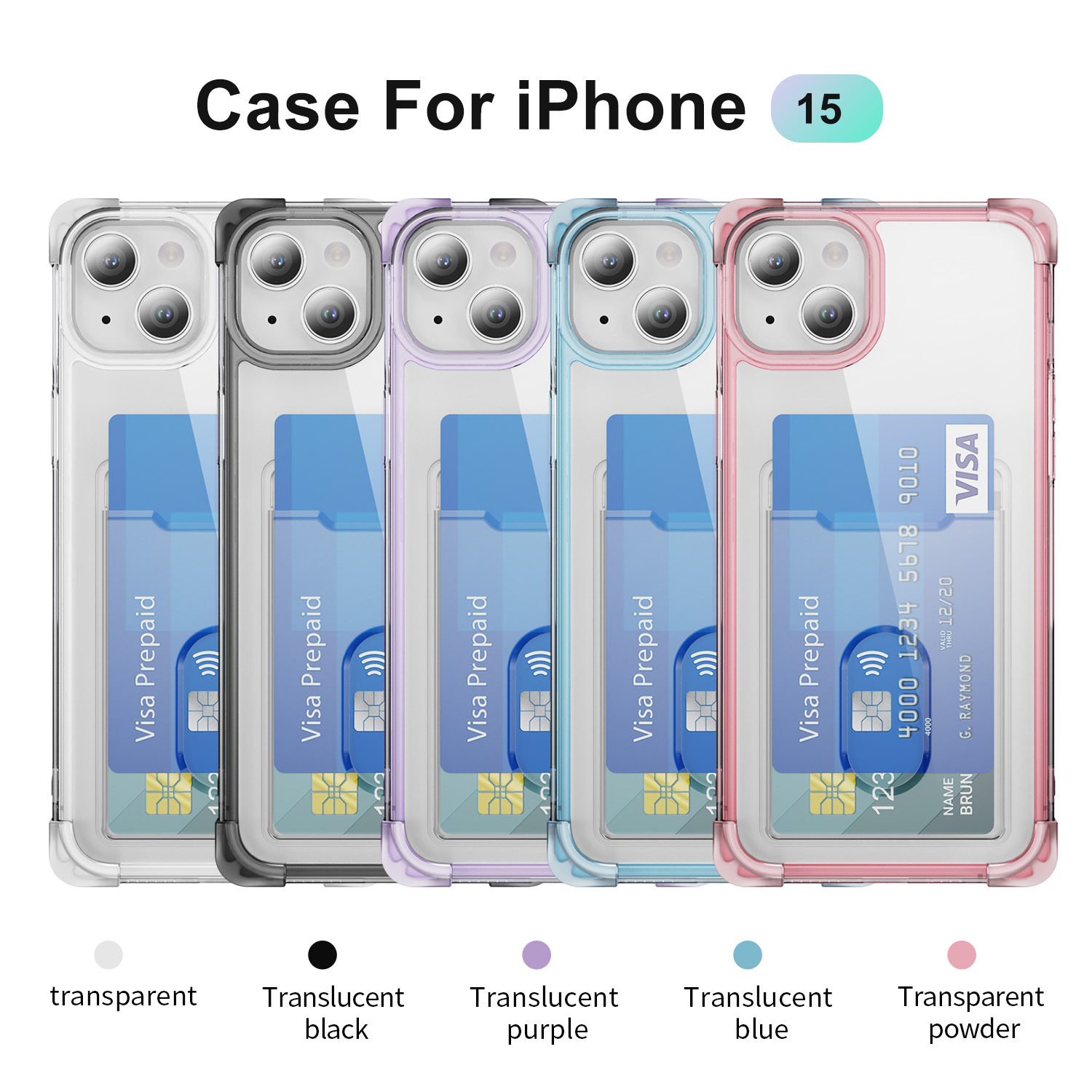 Four corner frosted shell vertical card B