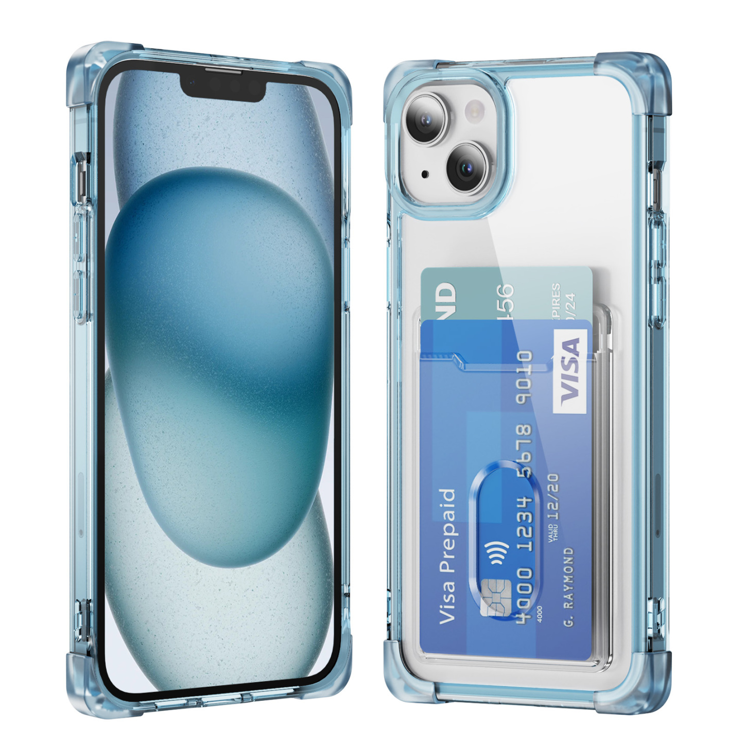 Four corner frosted shell vertical card B