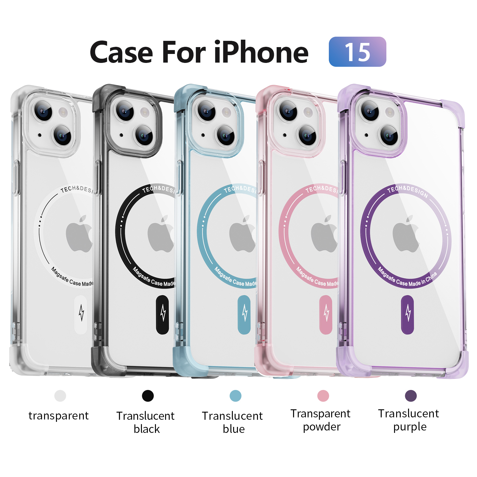 Square frosted too empty shell magnet