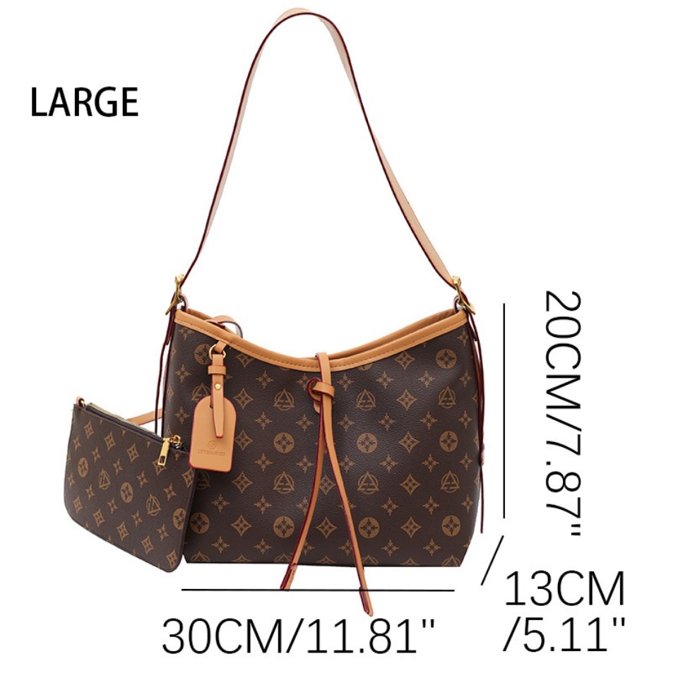 Vintage Minimalist Fashion Commuter Bag, Women's PU Texture Large Capacity Crossbody Bag Single Shoulder Underarm Tote Bag