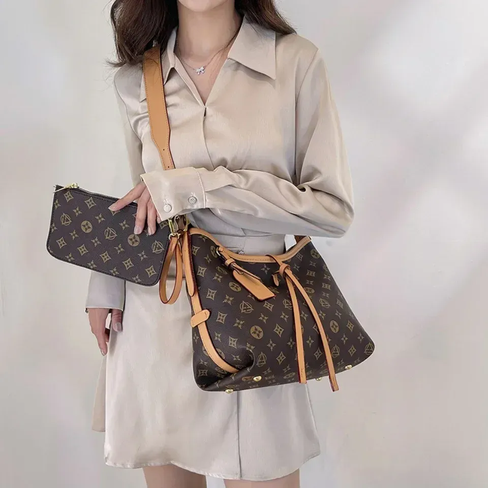 Vintage Minimalist Fashion Commuter Bag, Women's PU Texture Large Capacity Crossbody Bag Single Shoulder Underarm Tote Bag