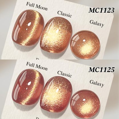 Dual Rhythm Cat Eye Gel Nail Polish Shimmer Glitter Powder with Magnet 9D Holographic Reflective Magnetic UV Nail Polish Set