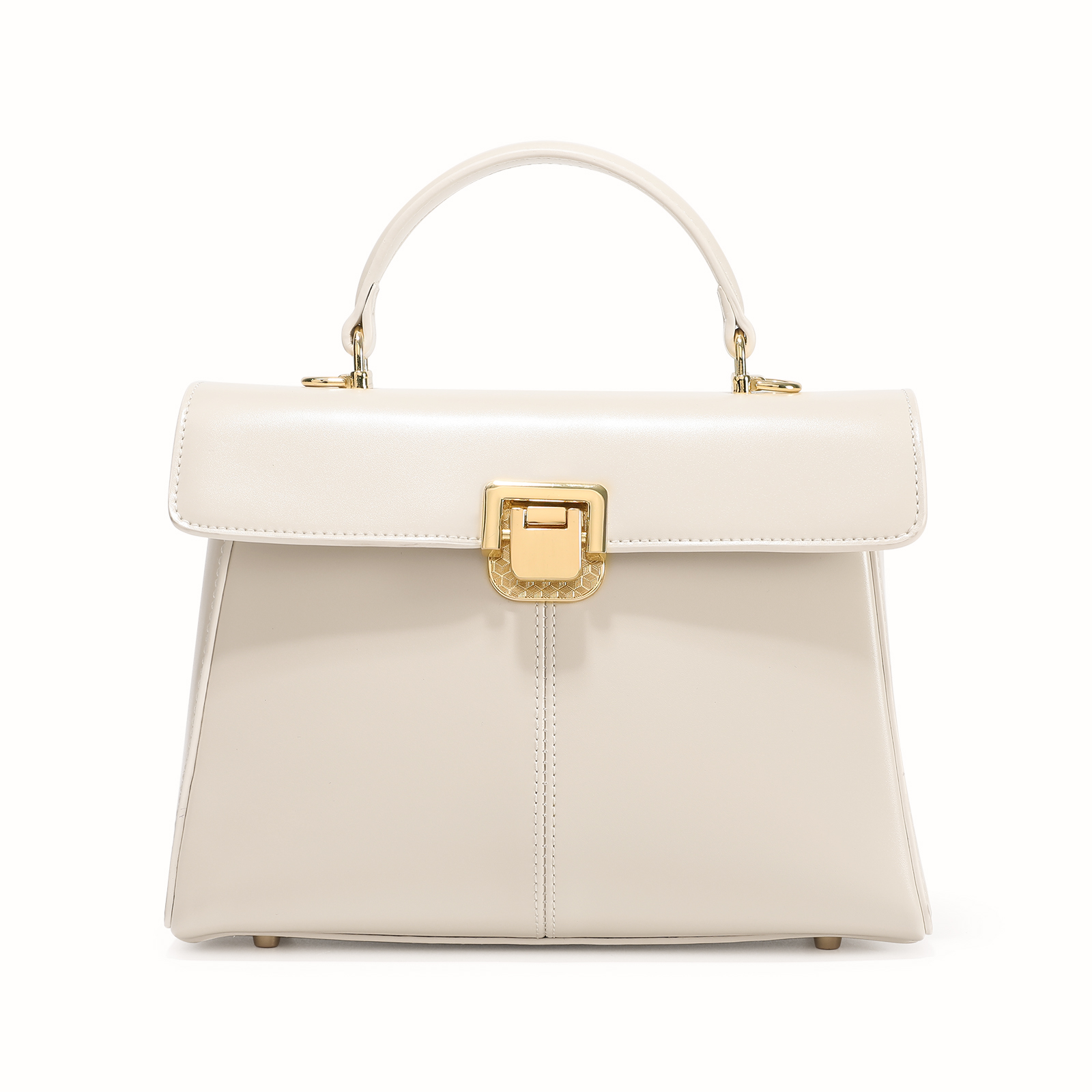 Genuine Leather Handbag for Women, Luxury Branded Crossbody Bag, Fashionable and Versatile, Scarf Decor