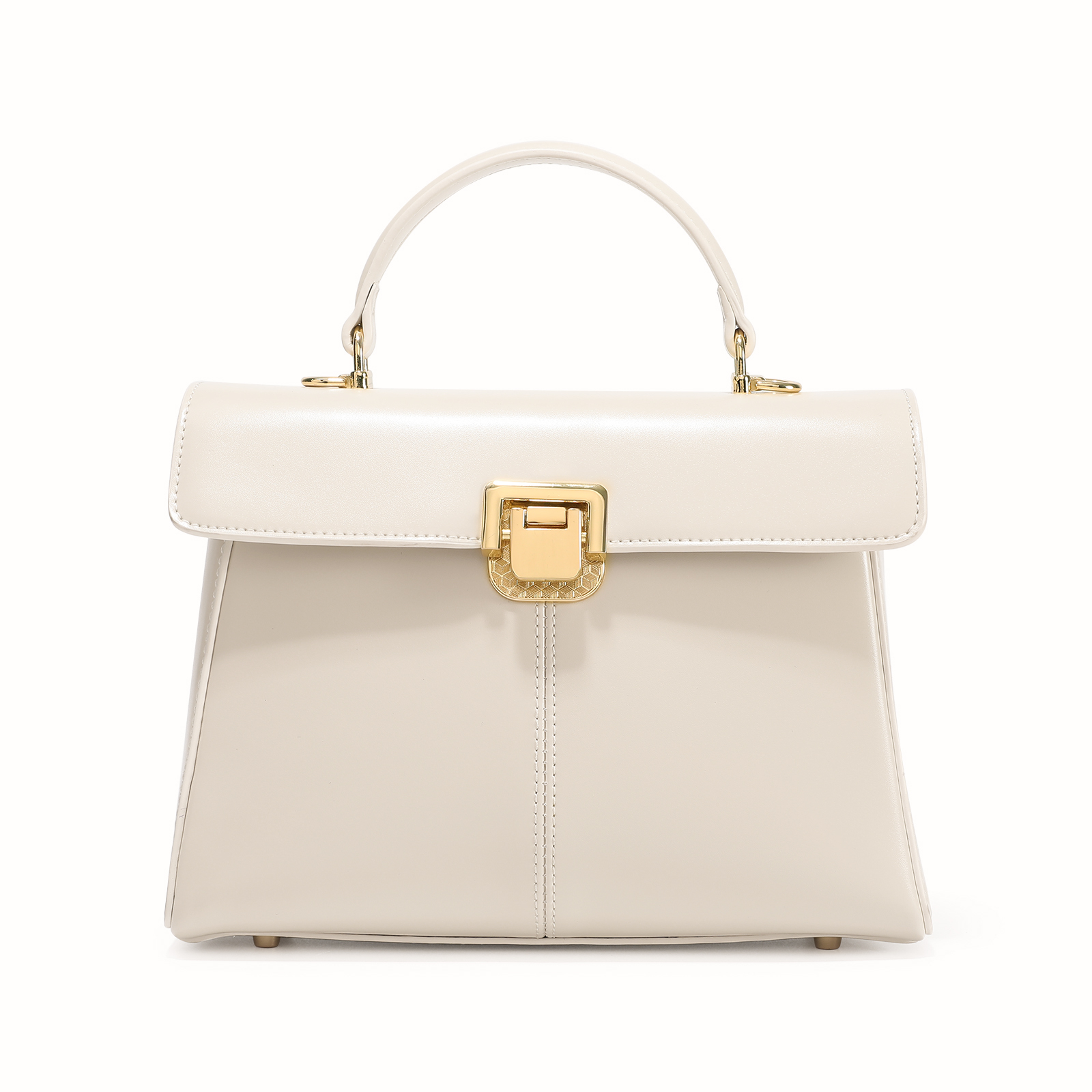 Genuine Leather Handbag for Women, Luxury Branded Crossbody Bag, Fashionable and Versatile, Scarf Decor