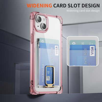 Four corners frosted shell card bracket