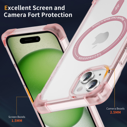 Square frosted too empty shell magnet