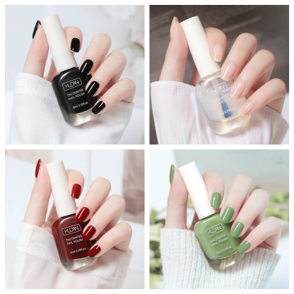 Water-based nail polish, long-lasting, peelable, quick-drying, no-bake semi-permanent varnish, fashionable manicure