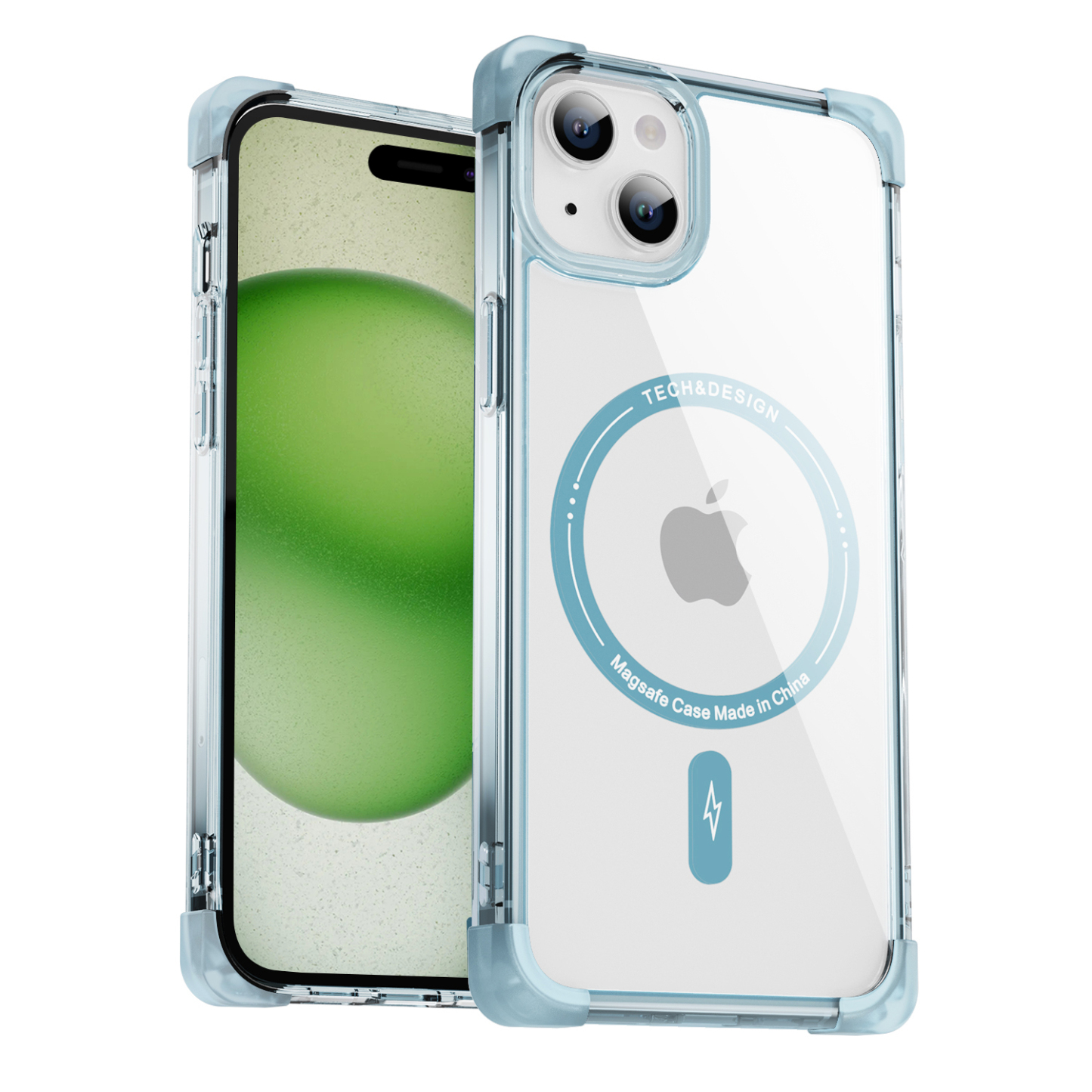 Square frosted too empty shell magnet