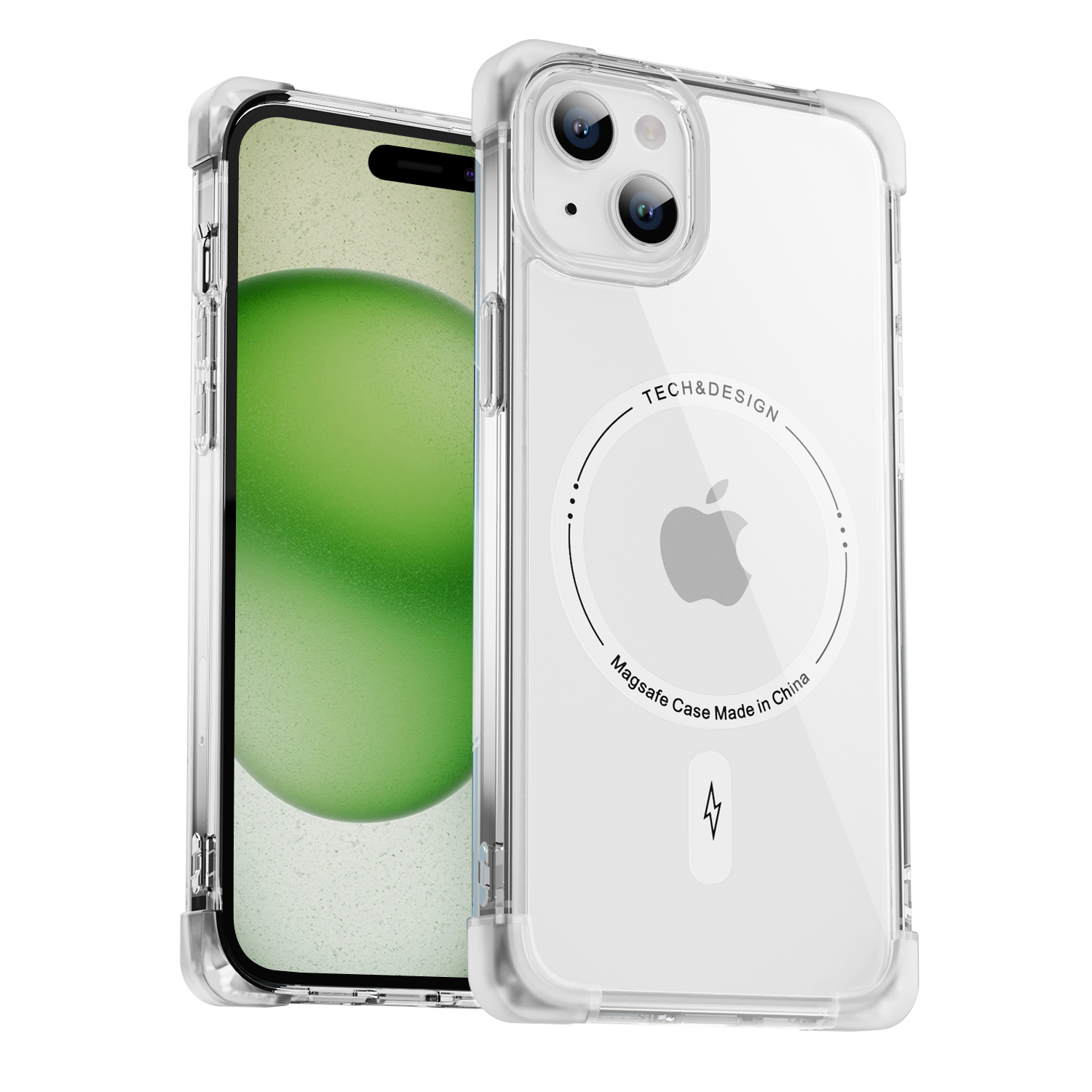 Square frosted too empty shell magnet