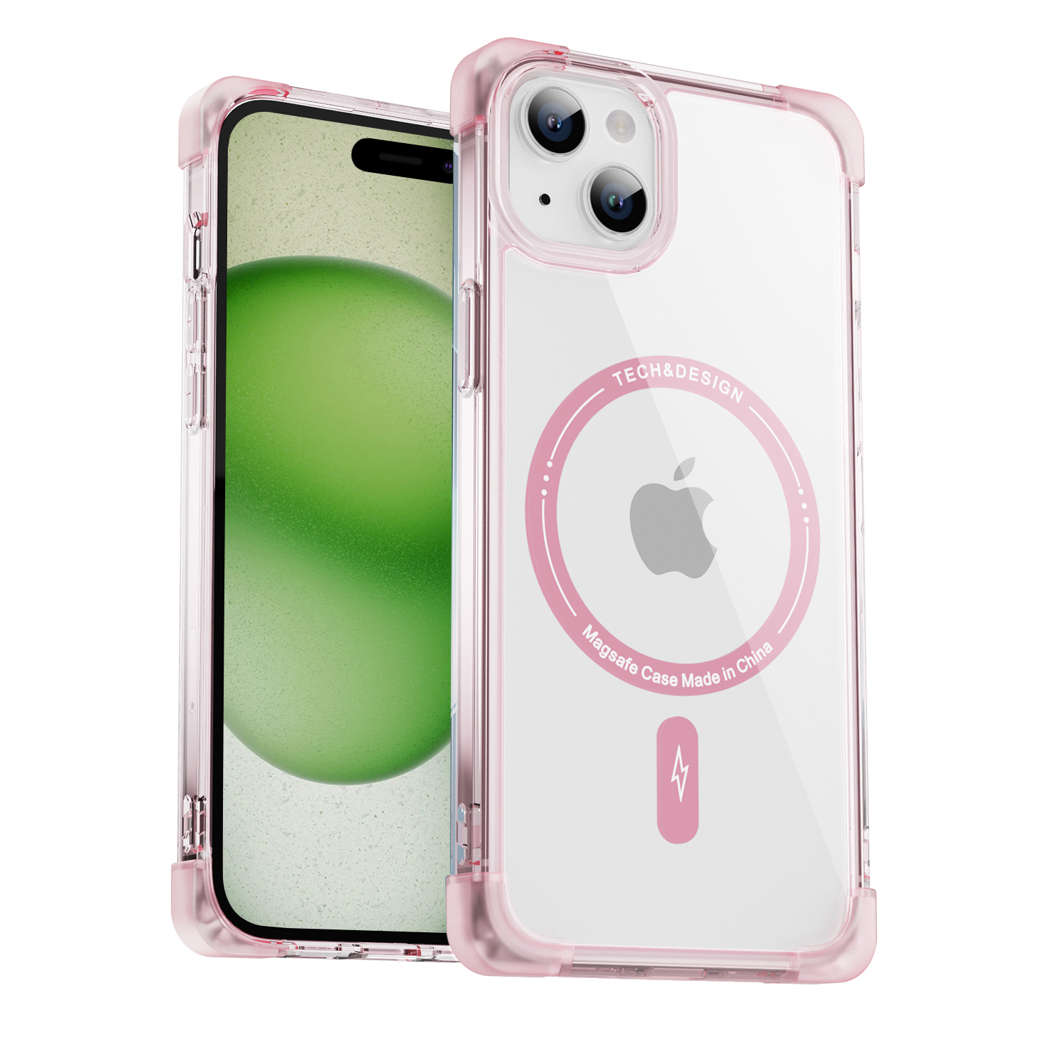 Square frosted too empty shell magnet