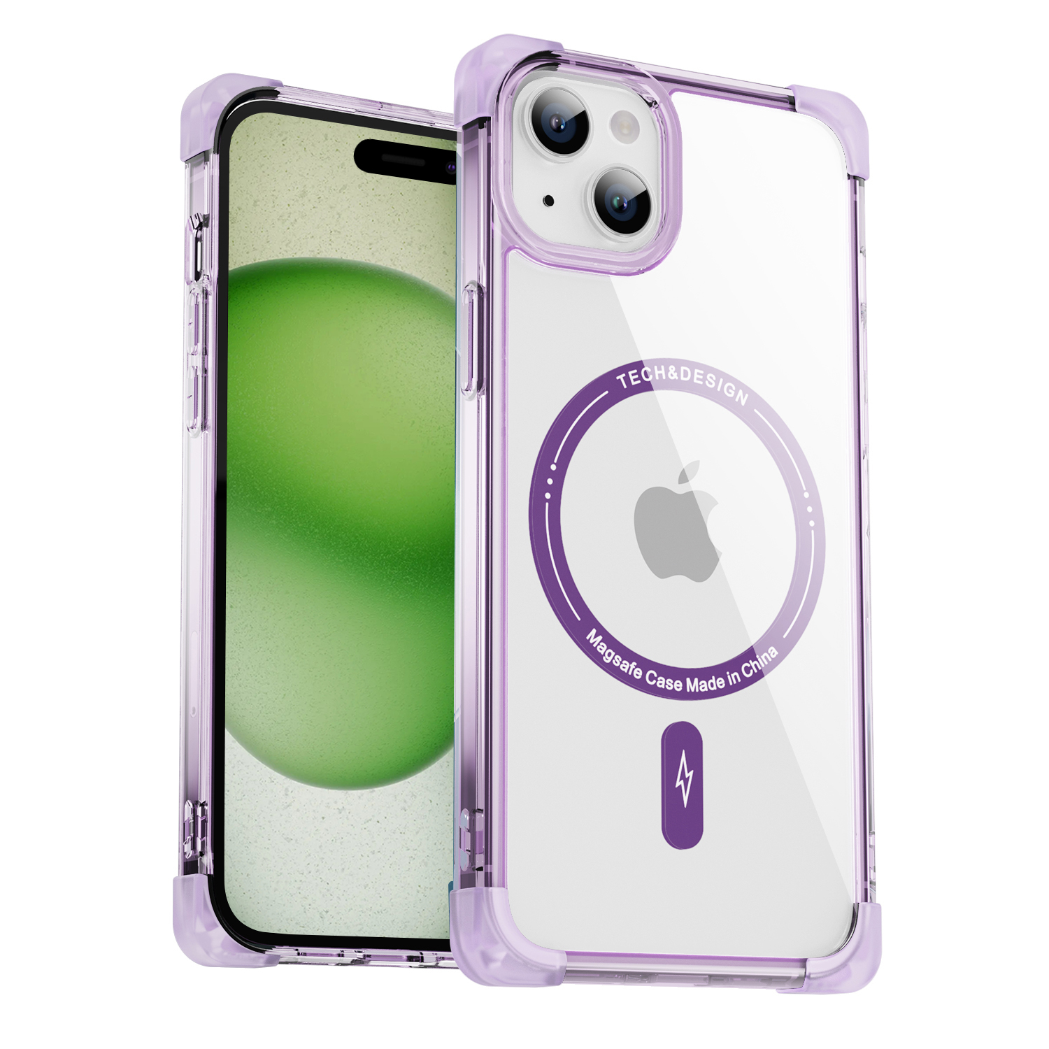 Square frosted too empty shell magnet