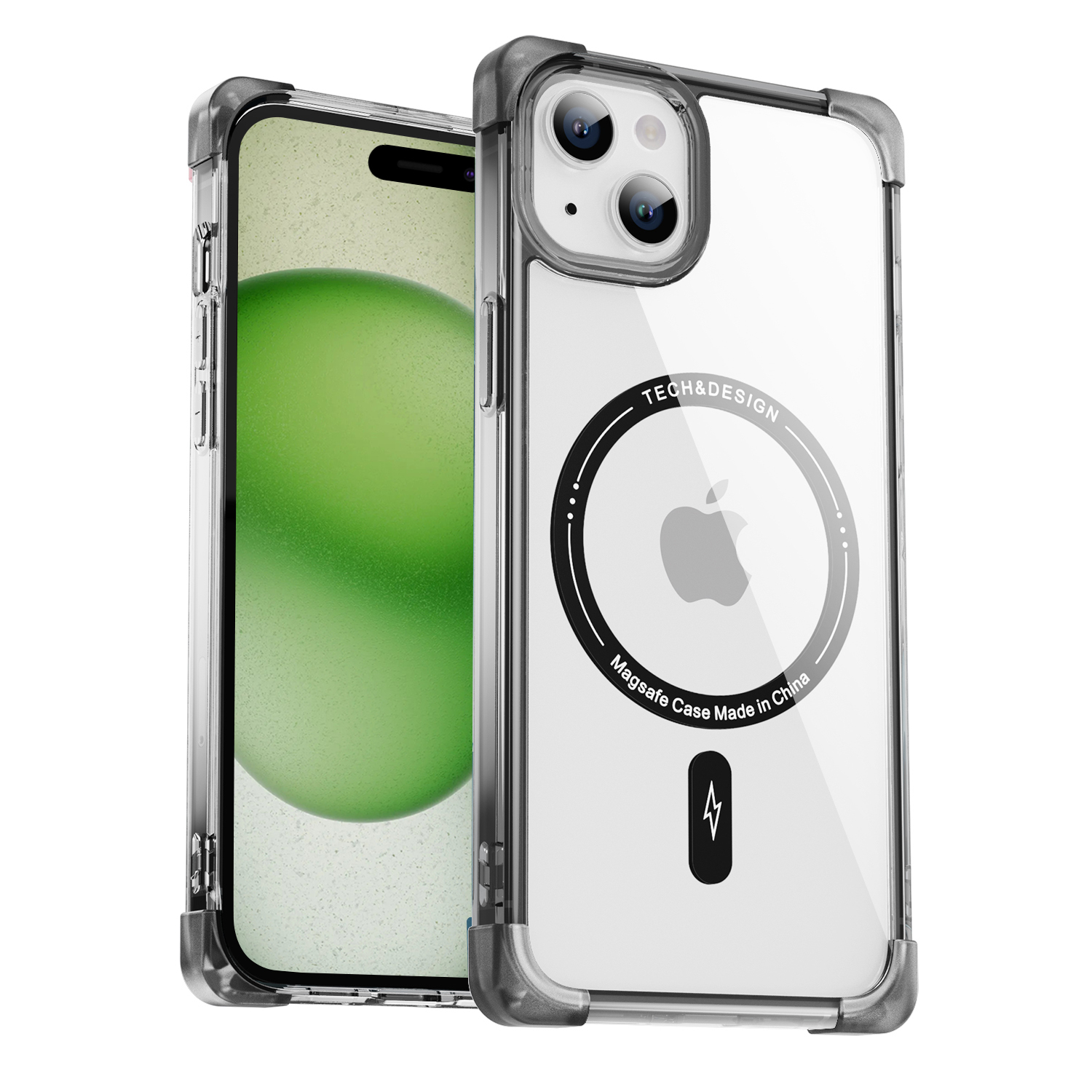 Square frosted too empty shell magnet