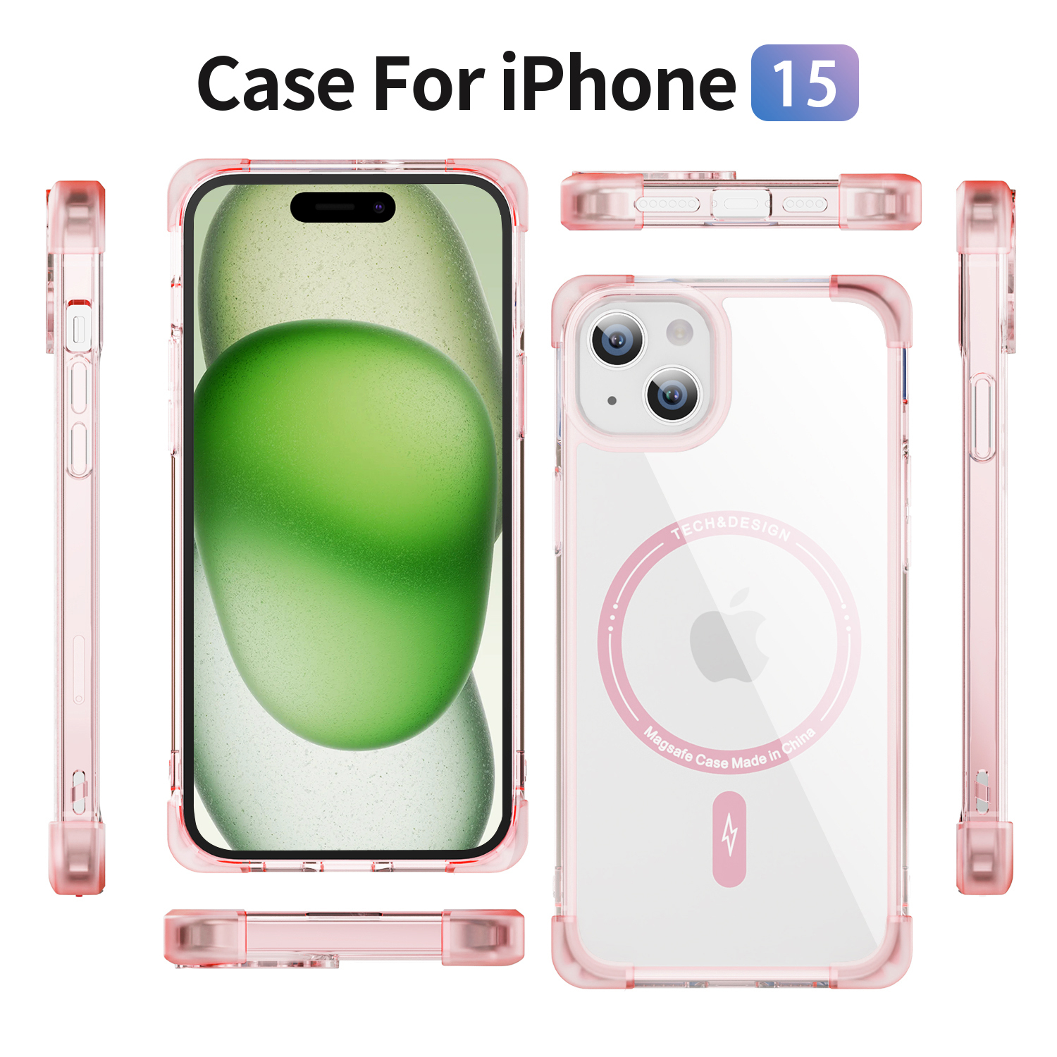 Square frosted too empty shell magnet