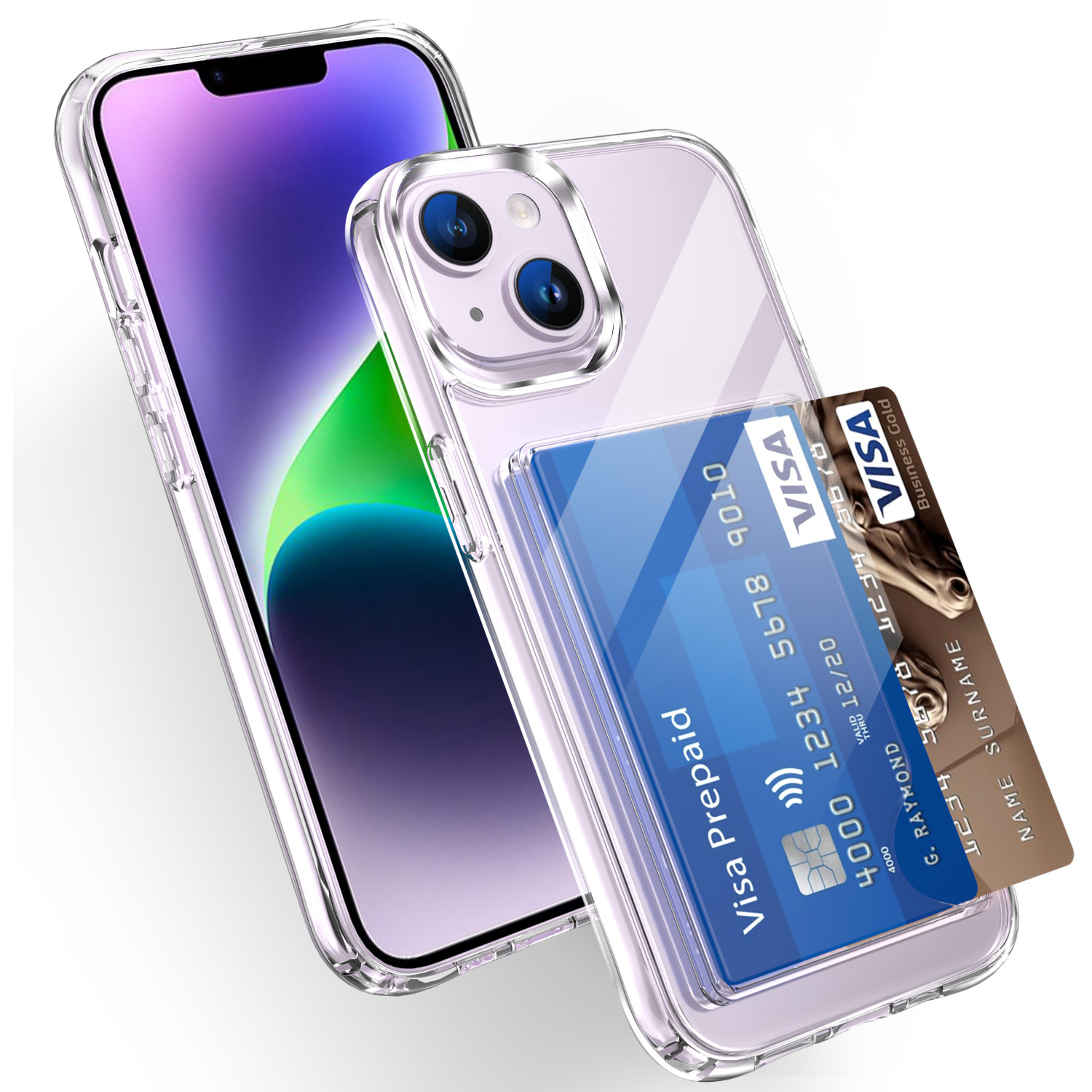 Corner anti-fall acrylic + side insert card