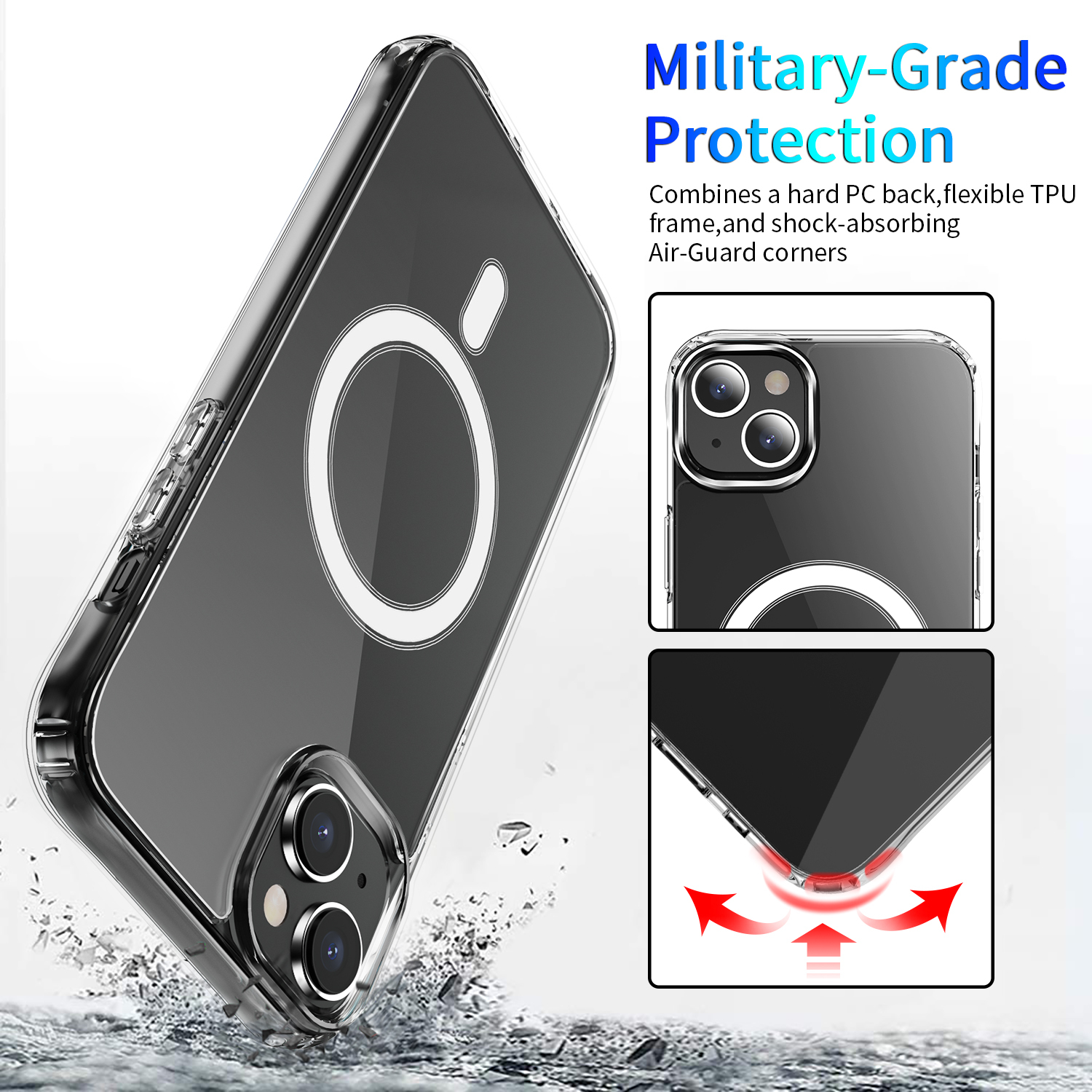 Four corner anti-fall acrylic series