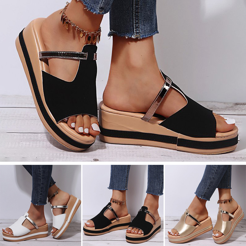 Women's Slip-on Casual Wedge Sandals