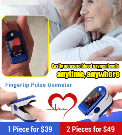 Fingertip blood oxygen detector
