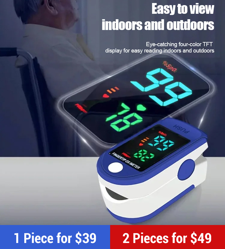 Fingertip blood oxygen detector