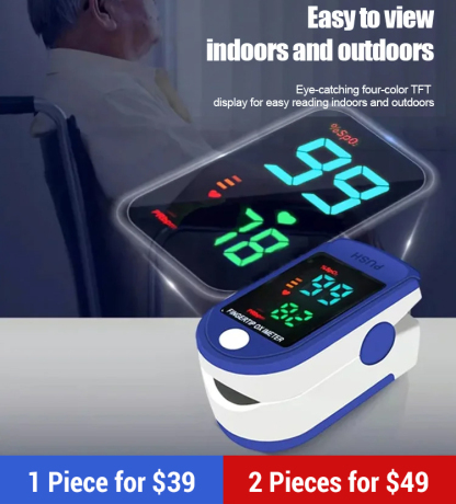 Fingertip blood oxygen detector