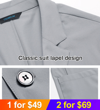 Men's lightweight casual suit jacket