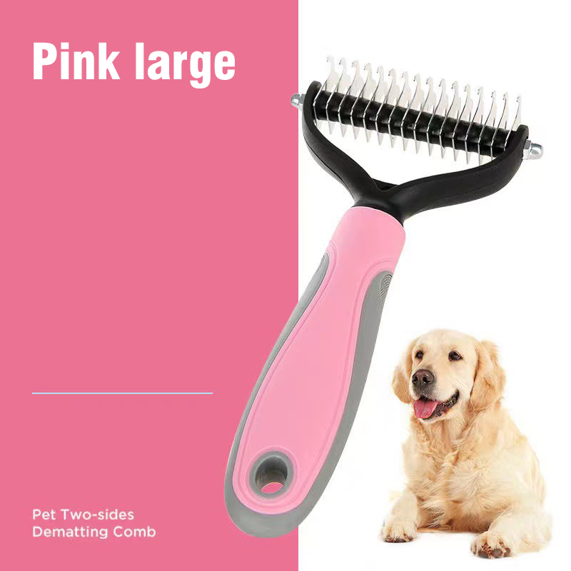 Pet Grooming Brush, easy to solve the hair knots