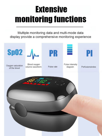 TFT finger clip home blood oxygen saturation monitoring gemstone oximeter