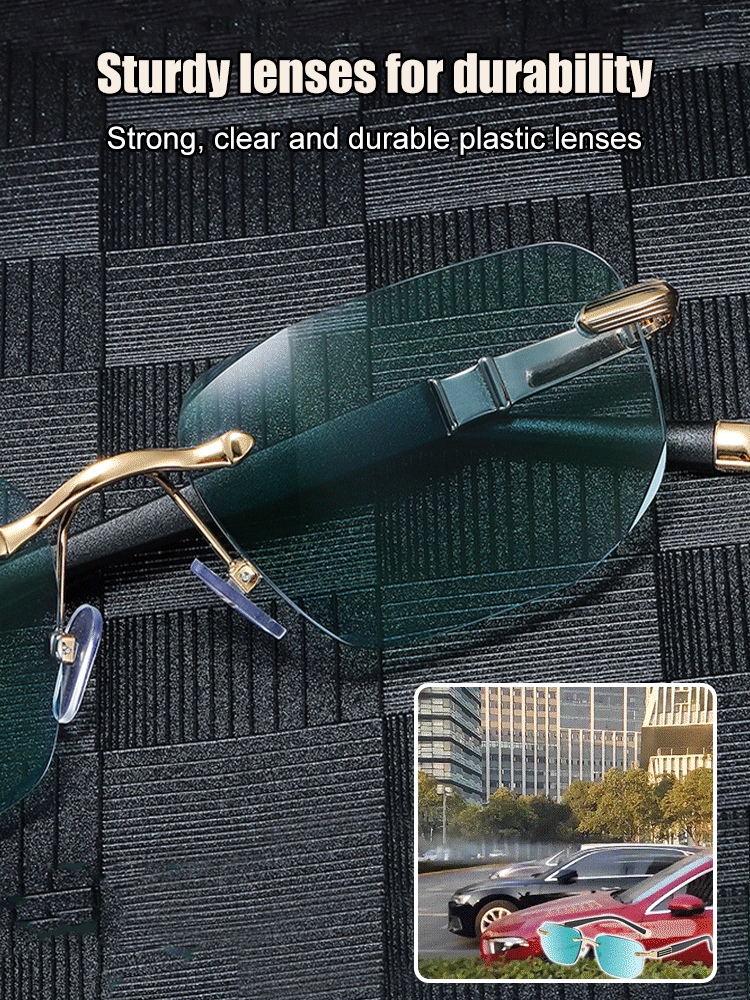 Diamond Rimless Fashion Presbyopia Glasses