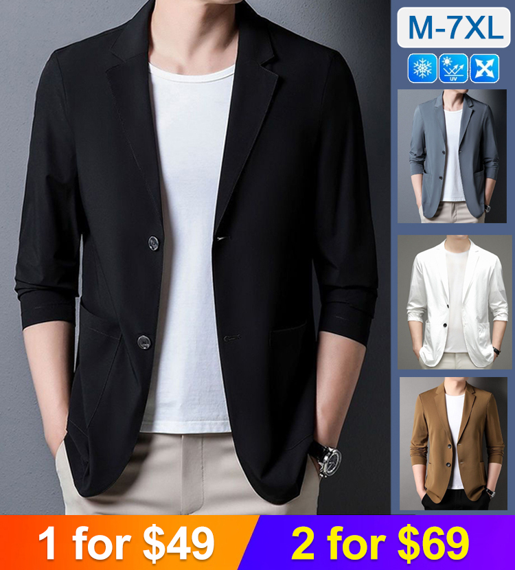 Men's lightweight casual suit jacket