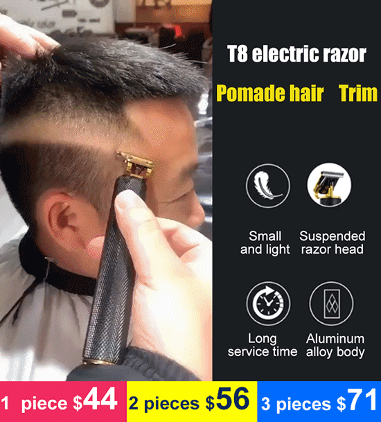 Slicked hair carving scissors