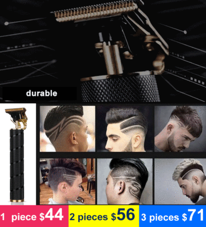 Slicked hair carving scissors