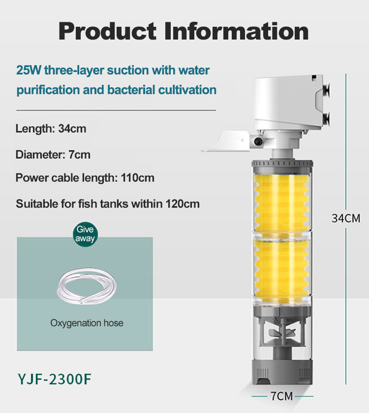 3 in 1 fish farming system with built in water purification and oxygen pump