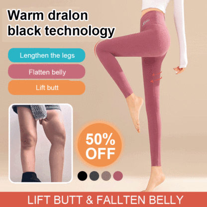 Fleece-lined shaping pants