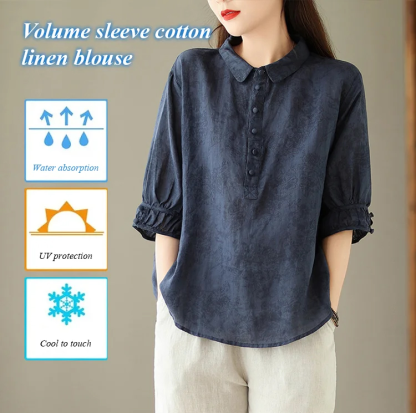 Slimming and Flattering Jacquard Blouse for Women